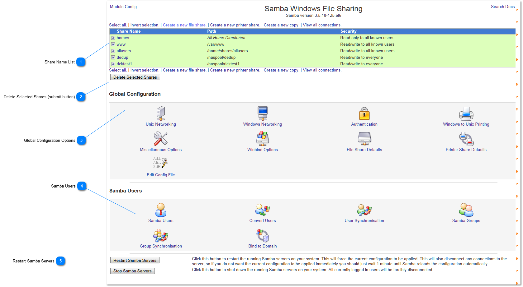 CIFS Shares via Samba Windows File Sharing