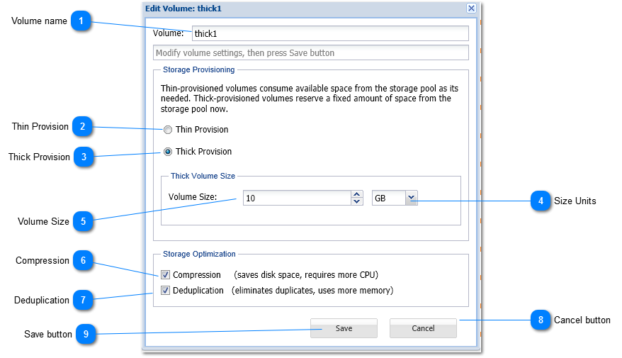 Edit Volume Dialog