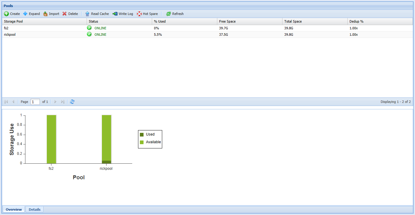 3. Storage Pool Grid