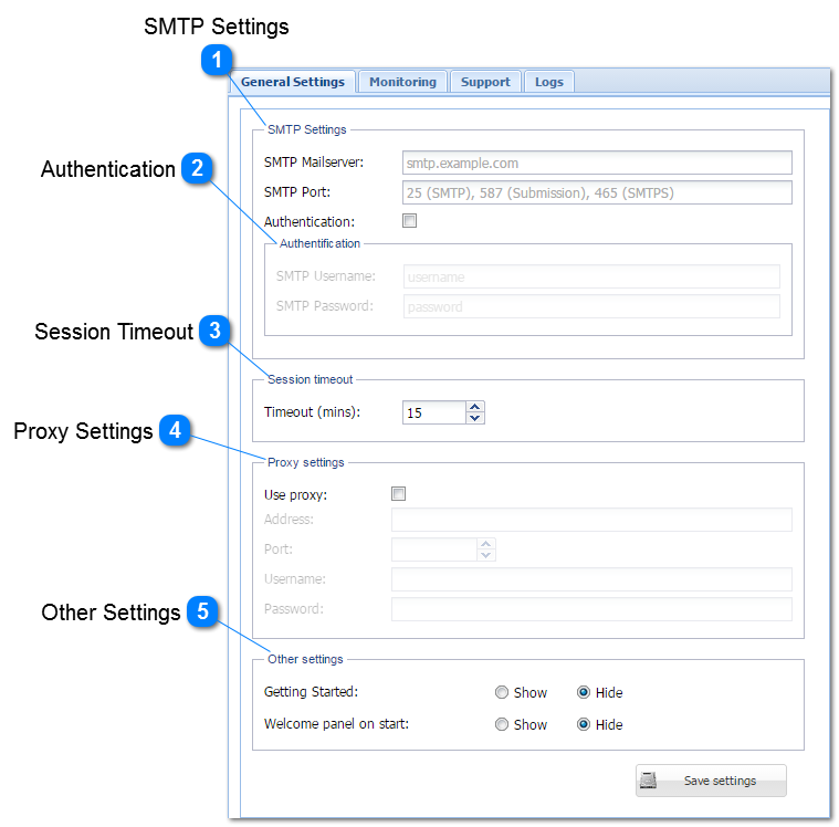 General Settings