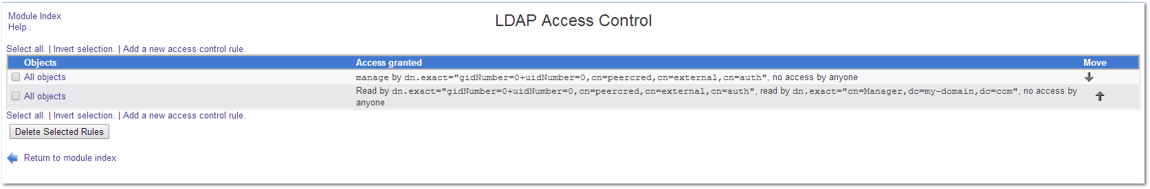 LDAP Access Control