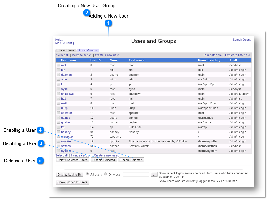 Managing User Accounts
