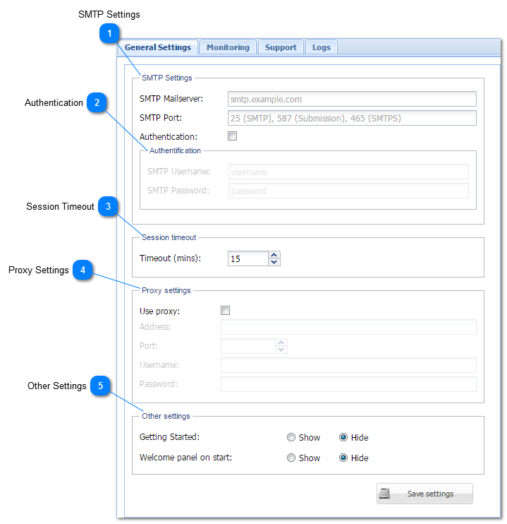 General Settings