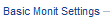 1. Basic Monitoring Settings